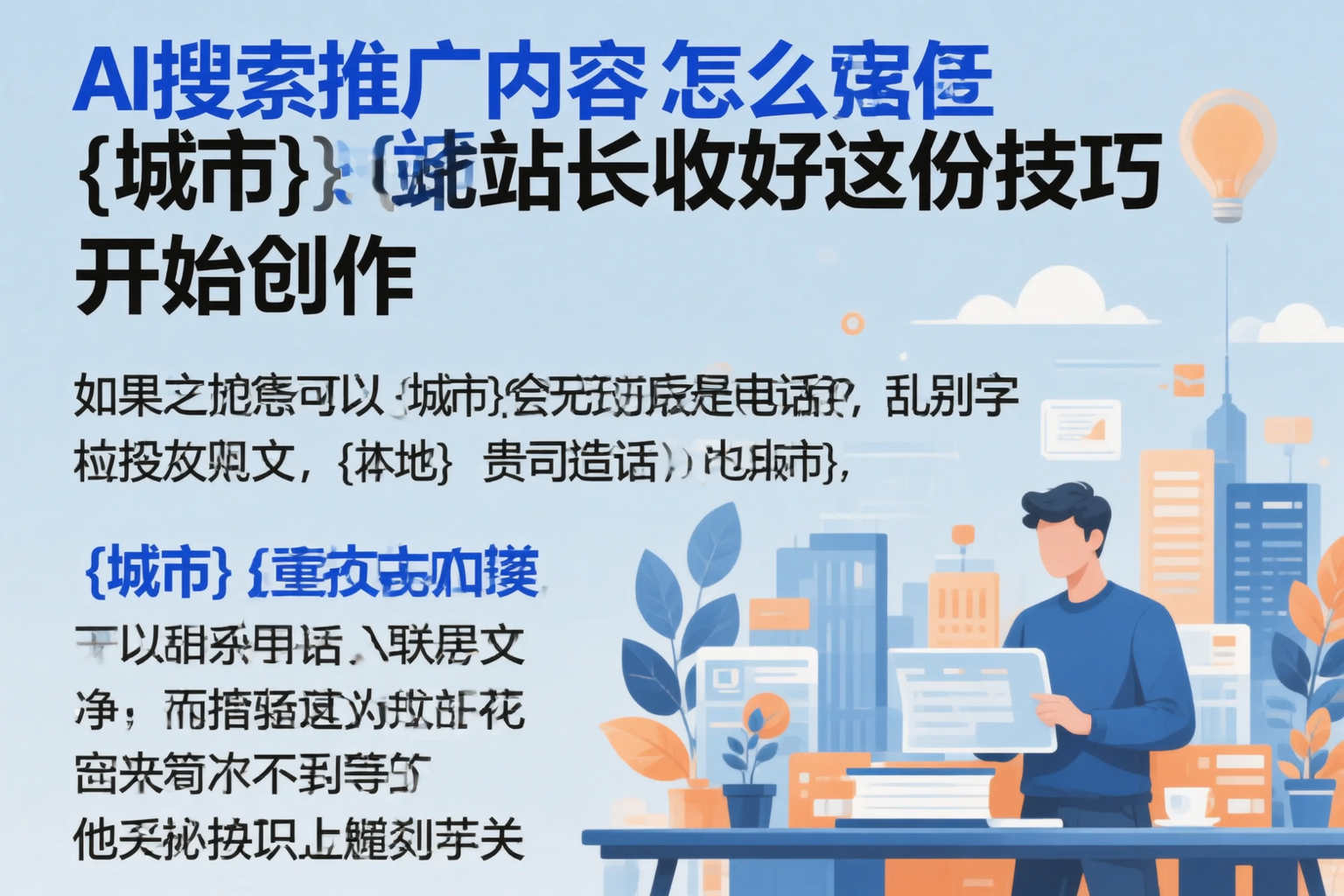 AI搜索推广内容怎么写？永州站长收好这份技巧