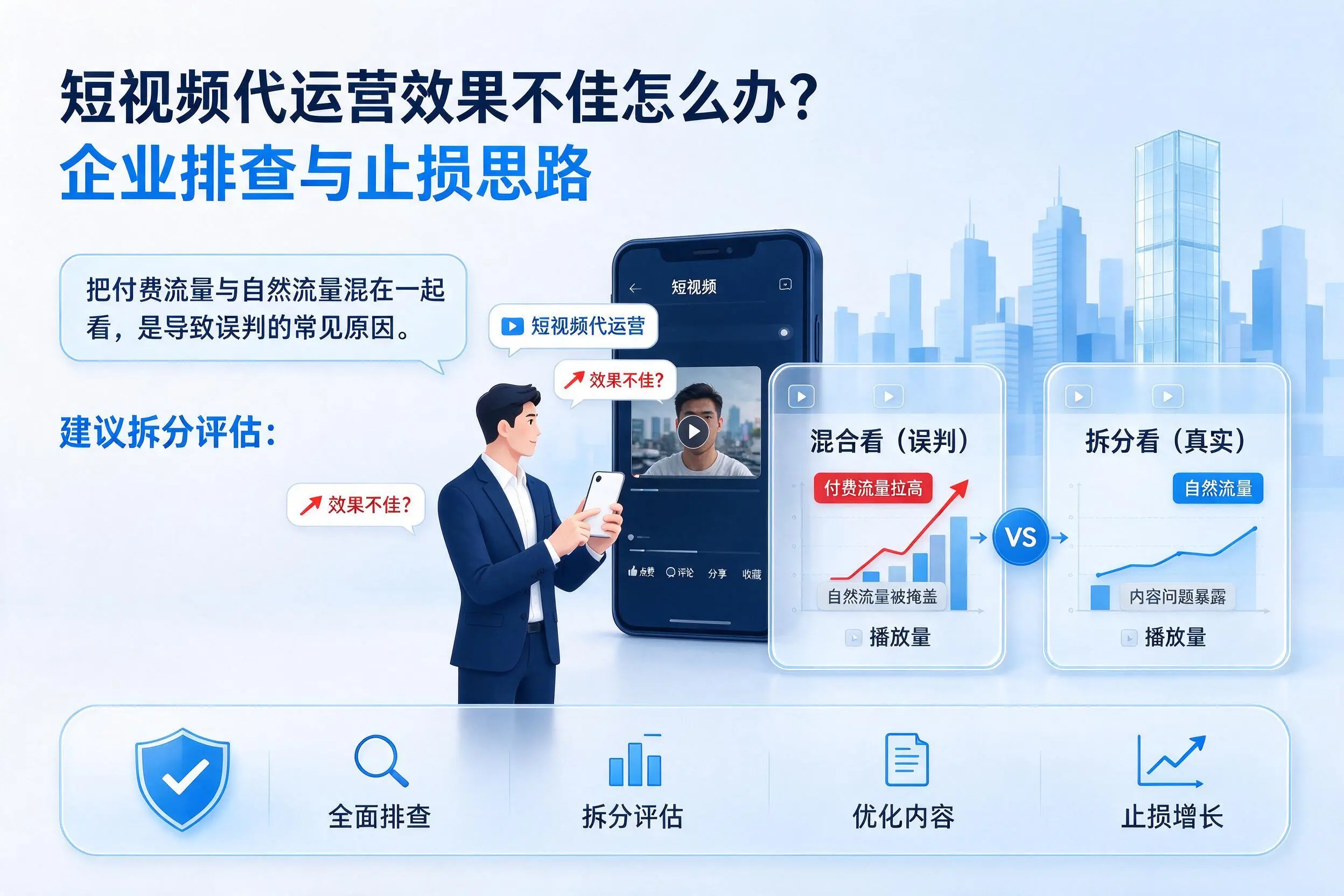 短视频代运营效果不佳怎么办？永州企业排查与止损思路