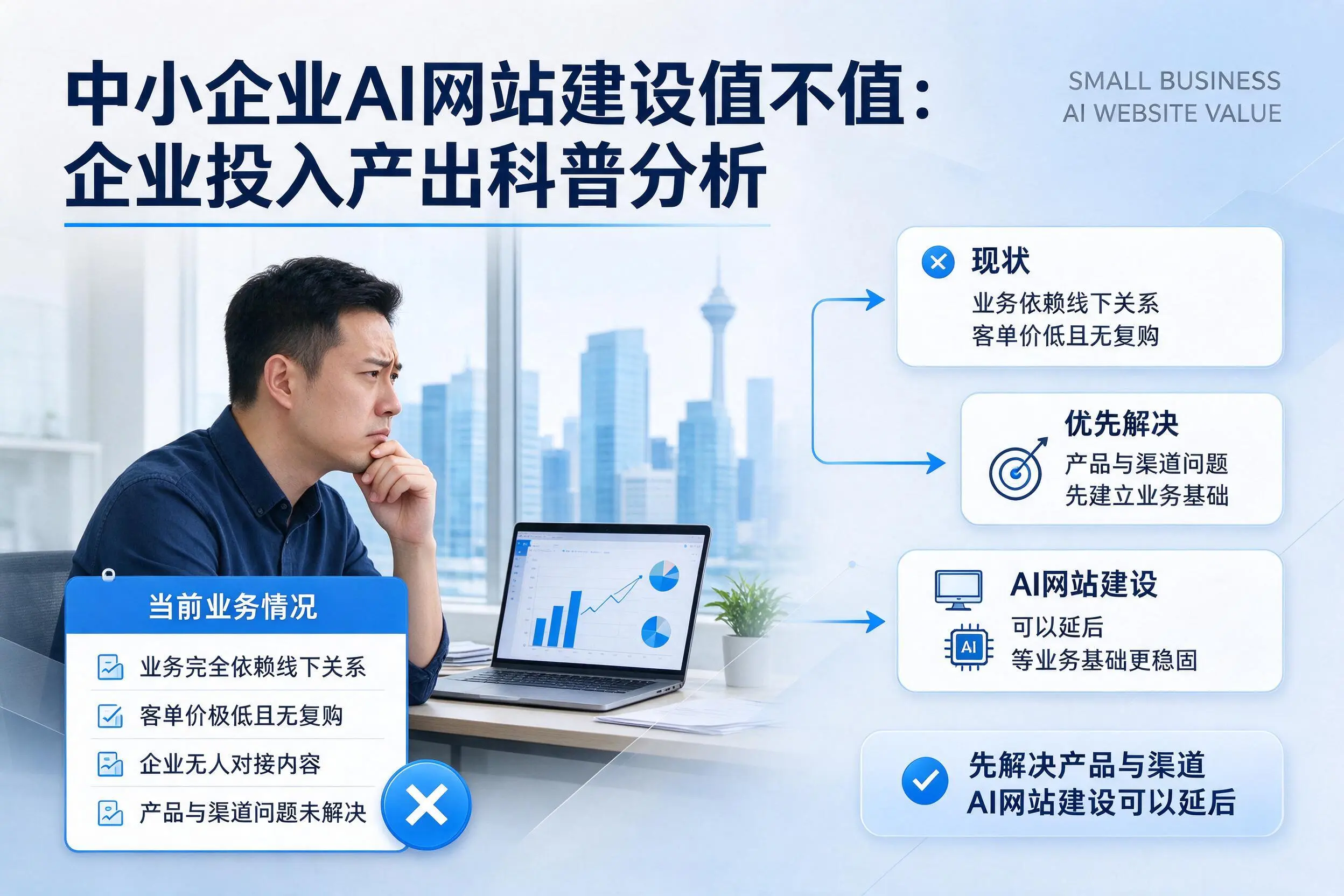 中小企业AI网站建设值不值:永州企业投入产出科普分析
