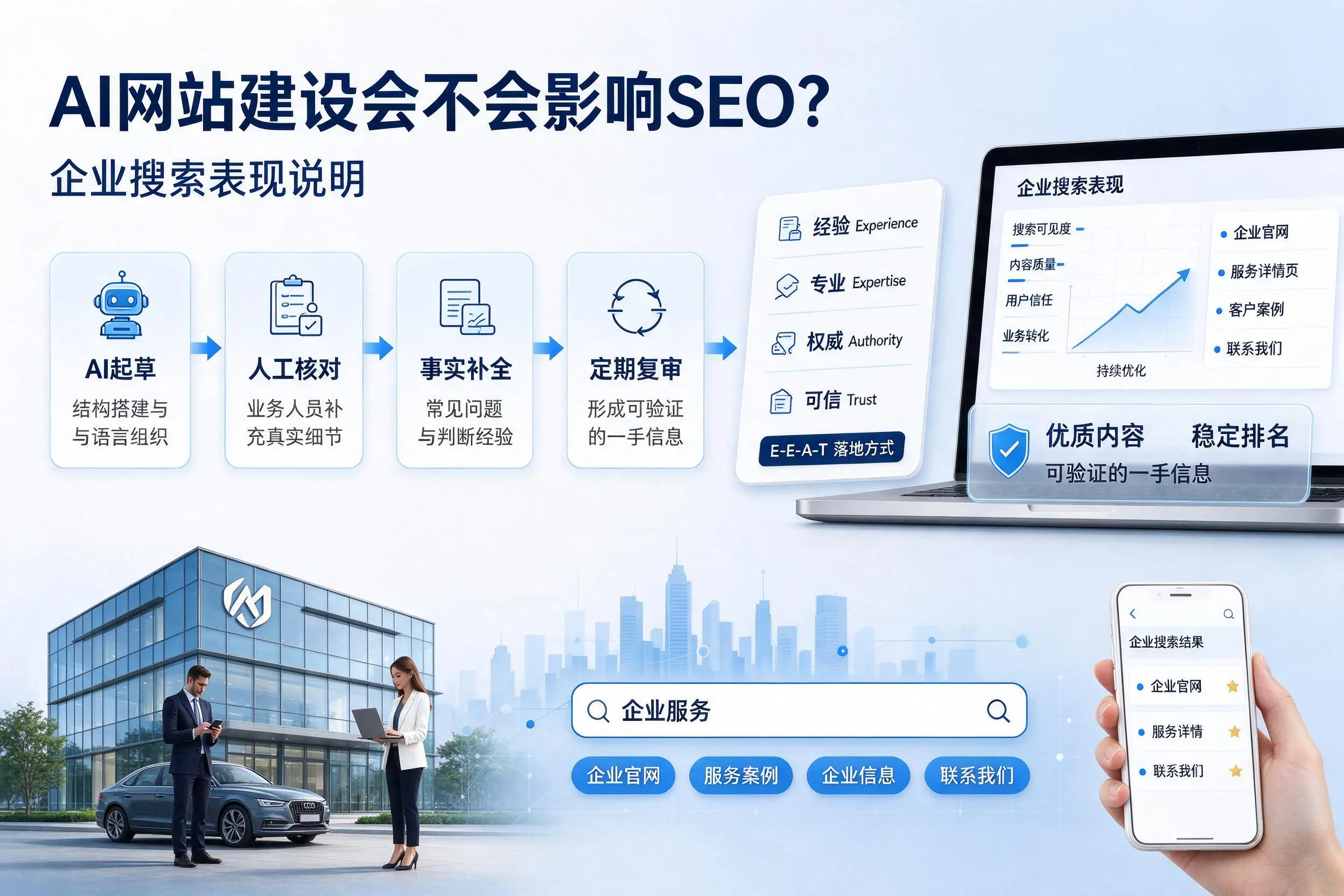 AI网站建设会不会影响SEO？永州企业搜索表现说明