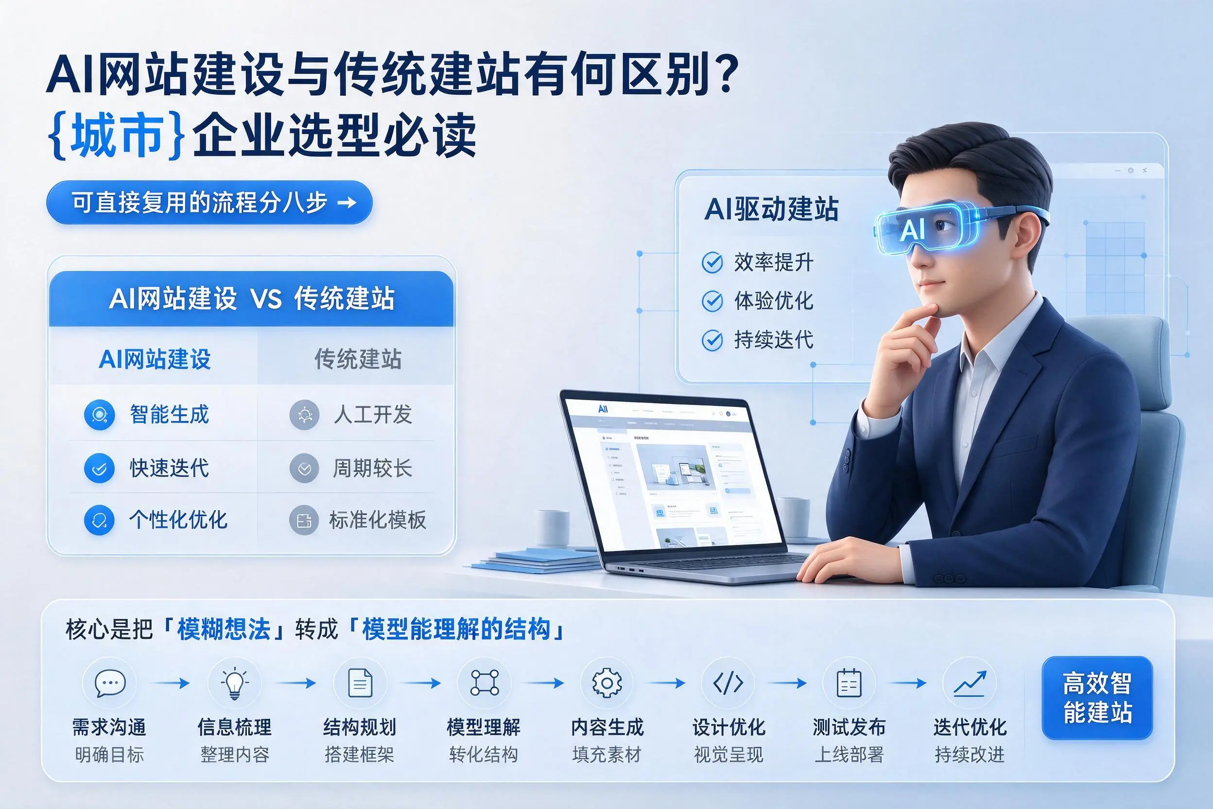 AI网站建设与传统建站有何区别?永州企业选型必读